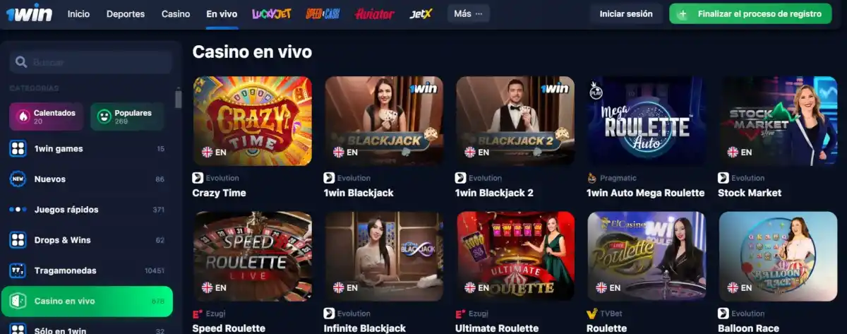 1Win en Vivo 1Win Live en Vivo